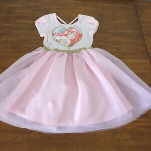 Disney  princess Ariel Pink short sleeve Tull dress size Medium New no tags